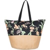 image:imageRoxy Womens Beach Tote Bag  Travel  Vacation  Straw  Lightweight  BreathableWaikiki Life  Anthracite Island Escape