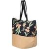 image:imageRoxy Womens Beach Tote Bag  Travel  Vacation  Straw  Lightweight  BreathableWaikiki Life  Anthracite Island Escape
