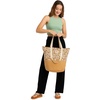 image:imageRoxy Womens Beach Tote Bag  Travel  Vacation  Straw  Lightweight  BreathableWaikiki Life  Portabella Tile
