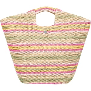 image:imageRoxy Womens Beach Tote Bag  Travel  Vacation  Straw  Lightweight  BreathableCoco Pearl  Natural Banana
