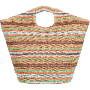 image:imageRoxy Womens Beach Tote Bag  Travel  Vacation  Straw  Lightweight  BreathableCoco Pearl  Natural Sea
