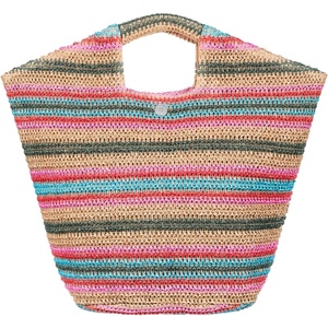 image:imageRoxy Womens Beach Tote Bag  Travel  Vacation  Straw  Lightweight  BreathableCoco Pearl Natural