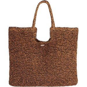 image:imageRoxy Womens Beach Tote Bag  Travel  Vacation  Straw  Lightweight  BreathableCoconut Pie  Anthracite
