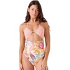 image:imageRoxy Womens One Piece Swimsuit Adjustable Removable Cups ModTropic Multi