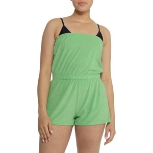 image:imageRoxy Womens Summer Romper  UPF 50 QuickDry Stretch Fabric Casual Beachwear Swimsuit Cover UpZephyr Green