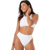 image:imageRoxy Womens Bikini Bottoms  Tummy Control Stretch Swimwear UPF 50 Pool Surf Swim and BeachwearWhite