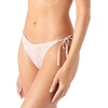 image:imageRoxy Womens Bikini Bottoms  UPF 50 QuickDry Stretch Fabric Side Tie Checky Swimsuit BottomsCamel Ivory