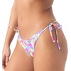 image:imageRoxy Womens Bikini Bottoms  UPF 50 QuickDry Stretch Fabric Side Tie Checky Swimsuit BottomsLime