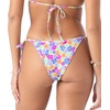 image:imageRoxy Womens Bikini Bottoms  UPF 50 QuickDry Stretch Fabric Side Tie Checky Swimsuit BottomsLime