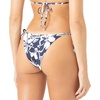 image:imageRoxy Womens Bikini Bottoms  UPF 50 QuickDry Stretch Fabric Side Tie Checky Swimsuit BottomsMarine