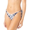 image:imageRoxy Womens Bikini Bottoms  UPF 50 QuickDry Stretch Fabric Side Tie Checky Swimsuit BottomsMarine