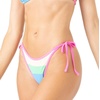 image:imageRoxy Womens Bikini Bottoms  UPF 50 QuickDry Stretch Fabric Side Tie Checky Swimsuit BottomsMulti