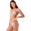 image:imageRoxy Womens Cheeky Bikini Bottom Reversible Low Rise UPF50 Pool Surfing Swimming BeachwearTropic Multi