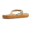 image:imageRoxy Womens Feel Breezie Braided Flip Flop SandalChampagne