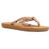 image:imageRoxy Womens Feel Breezie Braided Flip Flop SandalOpen Tan