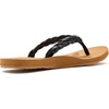 image:imageRoxy Womens Feel Breezie Braided Flip Flop SandalSmooth Black