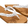 image:imageRoxy Womens Feel Breezie Braided Flip Flop SandalSmooth White