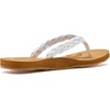image:imageRoxy Womens Feel Breezie Braided Flip Flop SandalSmooth White
