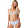 image:imageRoxy Womens Reversible Bikini Bottoms  UPF 50 QuickDry Stretch Fabric Swimsuit BottomsBlugreen