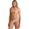 image:imageRoxy Womens Two Piece Bikini  Ring Bandeau Top Cheeky Bottom UPF 50 QuickDry Removable Cups Adjustable StrapsTropic Multi