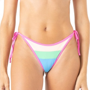 image:imageRoxy Womens Bikini Bottoms  UPF 50 QuickDry Stretch Fabric Side Tie Checky Swimsuit BottomsMulti