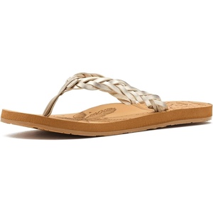 image:imageRoxy Womens Feel Breezie Braided Flip Flop SandalSmooth Champagne