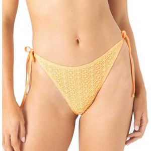 image:imageRoxy Womens Side Tie Bikini Bottoms  UPF 50 QuickDry Stretch Fabric Swimsuit Cheeky BottomsPapaya