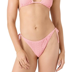 image:imageRoxy Womens Side Tie Bikini Bottoms  UPF 50 QuickDry Stretch Fabric Swimsuit Cheeky BottomsPink