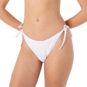 image:imageRoxy Womens Side Tie Bikini Bottoms  UPF 50 QuickDry Stretch Fabric Swimsuit Cheeky BottomsWhite