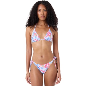 image:imageRoxy Womens Two Piece Bikini Set  UPF 50 QuickDry Removable Pads Swimsuit 2pc SetBluePink