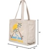 image:imageRoxy Large Capacity Lightweight Causal Cotton Canvas Beach Tote Bag Drink The Wave  Nautral