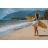 image:imageRoxy Large Capacity Lightweight Causal Cotton Canvas Beach Tote Bag Drink The Wave  Nautral