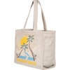 image:imageRoxy Large Capacity Lightweight Causal Cotton Canvas Beach Tote Bag Drink The Wave  Nautral