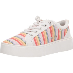 image:imageRoxy Womens Sheilahh Platform Slip On SneakersWhiteRainbow Monogram