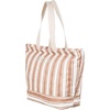 image:imageRoxy Cotton Tote Bag  Everyday Carry  Beach  Travel  Vacation  Reusable  LightweightStrippy Beach  Camel Sandy