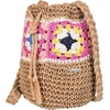 image:imageRoxy Stylish Woven Pattern Paper Fabric Straw Crossbody Bag Hello Apricot