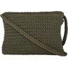 image:imageRoxy Womens Crossbody Bag  Hand Bag  Crochet  Woven Everyday  Summer  Sustainable  LightweightChips and Guacamole  Oil Green Large