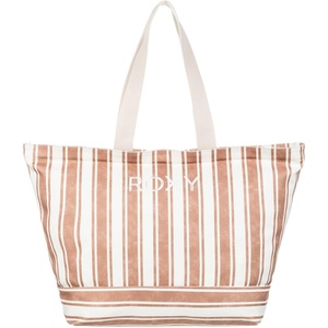 image:imageRoxy Cotton Tote Bag  Everyday Carry  Beach  Travel  Vacation  Reusable  LightweightStrippy Beach  Camel Sandy