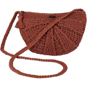image:imageRoxy Womens Crossbody Bag  Hand Bag  Crochet  Woven Everyday  Summer  Sustainable  LightweightChips and Guacamole  Canyon Rose