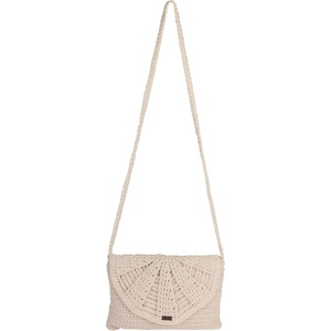 image:imageRoxy Womens Crossbody Bag  Hand Bag  Crochet  Woven Everyday  Summer  Sustainable  LightweightChips and Guacamole  Egret Large