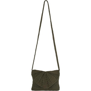image:imageRoxy Womens Crossbody Bag  Hand Bag  Crochet  Woven Everyday  Summer  Sustainable  LightweightChips and Guacamole  Oil Green Large