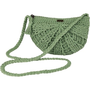 image:imageRoxy Womens Crossbody Bag  Hand Bag  Crochet  Woven Everyday  Summer  Sustainable  LightweightChips and Guacamole  Tendril Green