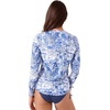 image:imageRoxy Womens Long Sleeve Rashguard  UPF 50 Sun Protection QuickDry Swim ShirtBijon Blue