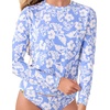 image:imageRoxy Womens Long Sleeve Rashguard  UPF 50 Sun Protection QuickDry Swim ShirtBluegreen
