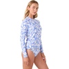 image:imageRoxy Womens Long Sleeve Rashguard  UPF 50 Sun Protection QuickDry Swim ShirtBluegreen