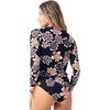 image:imageRoxy Womens Long Sleeve Rashguard  UPF 50 Sun Protection QuickDry Swim ShirtBrown Black