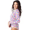 image:imageRoxy Womens Long Sleeve Rashguard  UPF 50 Sun Protection QuickDry Swim ShirtLime