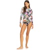 image:imageRoxy Womens Long Sleeve Rashguard  UPF 50 Sun Protection QuickDry Swim ShirtMoody Tropical