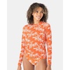 image:imageRoxy Womens Long Sleeve Rashguard  UPF 50 Sun Protection QuickDry Swim ShirtRed