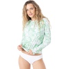 image:imageRoxy Womens Long Sleeve Rashguard  UPF 50 Sun Protection QuickDry Swim ShirtSeafoam